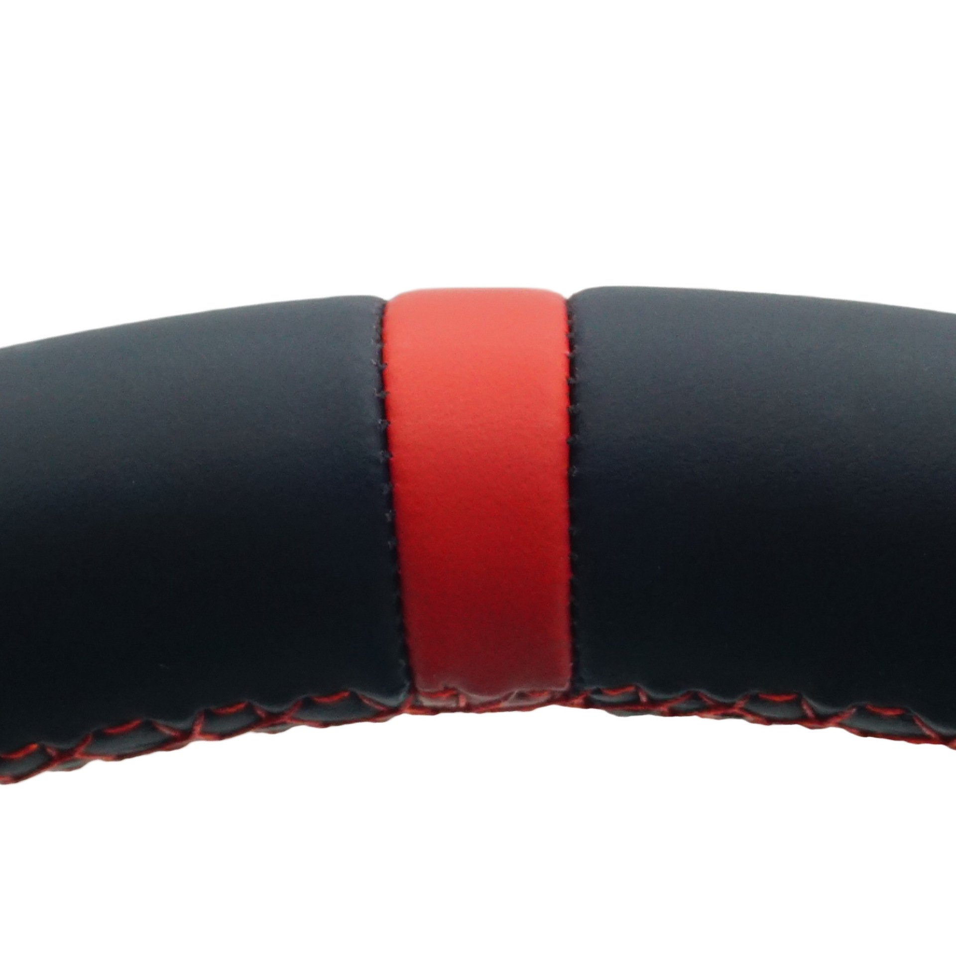 Suitable for Audi A4B9 Without Logo, Semi-Perforated Red Line, Red Center Emblem, Steering Wheel Without Paddle Shifters, with Styling Base