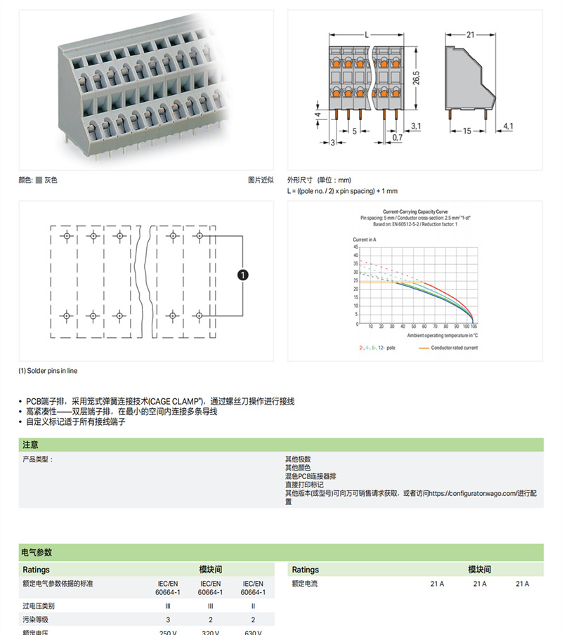 德国品牌WAGO万可官方直售工厂直销型号736-106-阿里巴巴