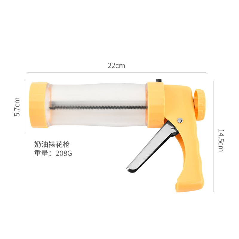 Cookie Decorating Gun, Cream Squeezer, Cream Gun, Decorating Gun, Flower Mouth, Melted Bean Baking Tool, Household Set