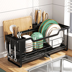 Tabletop narrow drain bowl rack window sill bowl cabinet dishware bowl and chopstick holder small bowl chopstick stand kitchen storage rack