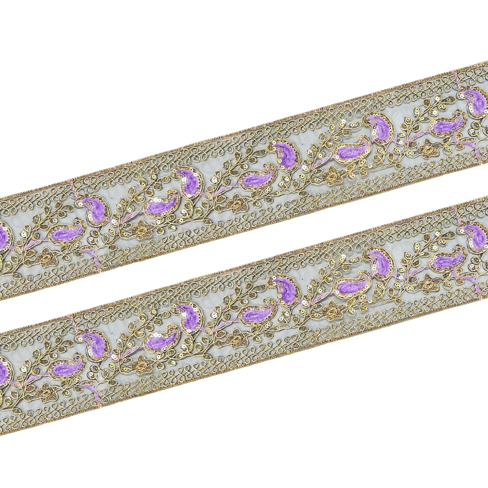 Decoración de bordado de encaje con estampado dorado sequinilla multicolor accesorios de ropa opcionales DIY accesorios de cortina hecha a mano image 6