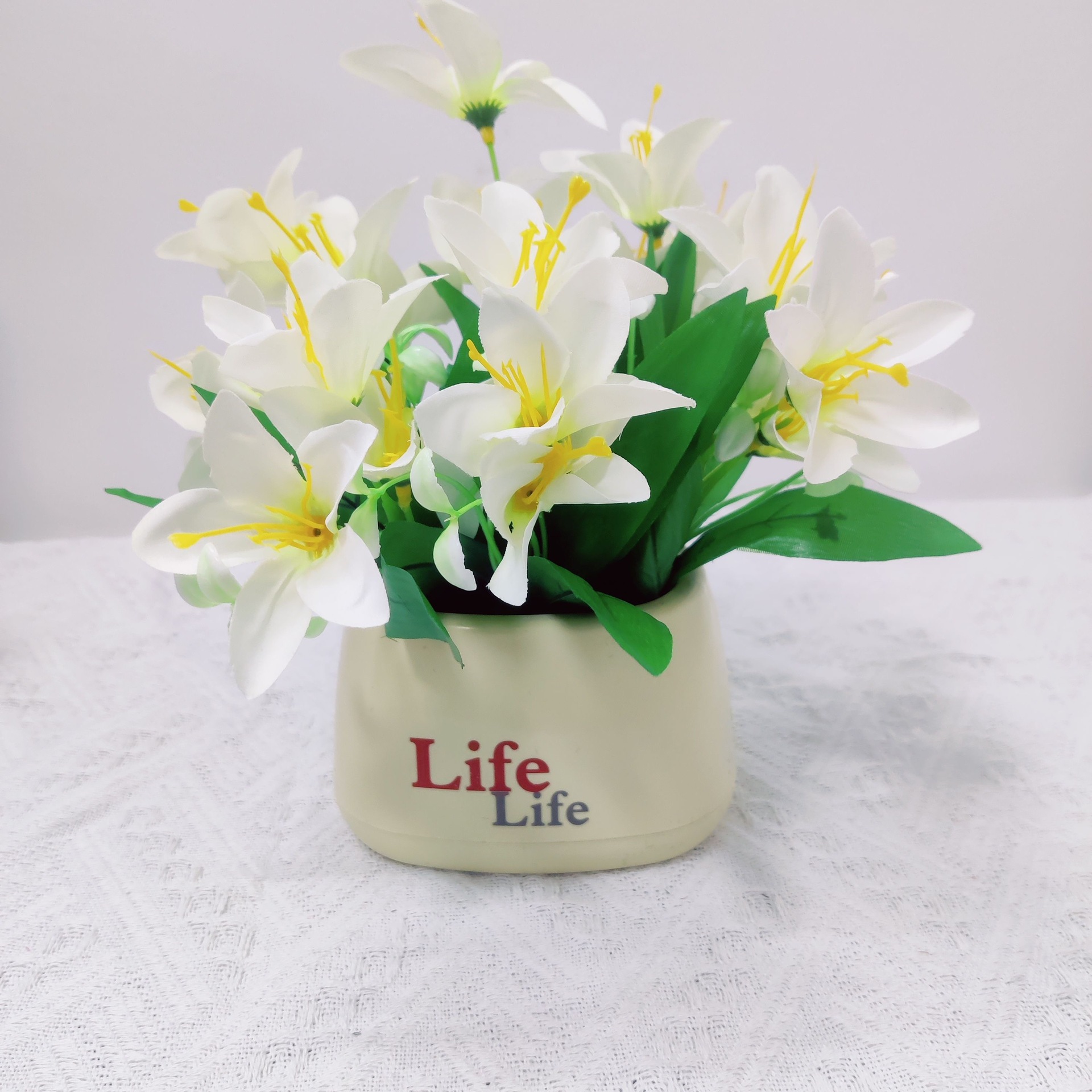 생명 냄비-백합 흰색
