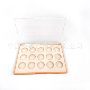 [Customized] 15-Color Round Large Eye Shadow Palette Makeup Palette Packaging Material Rectangular Multi-Color Eye Shadow Palette High-Gloss Contouring Box