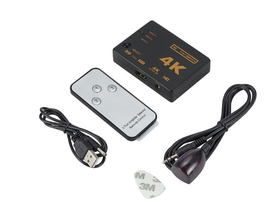 HD 4K tres en uno HDMI Switcher Video Converter 3in1 HDMI Extender tres corte uno