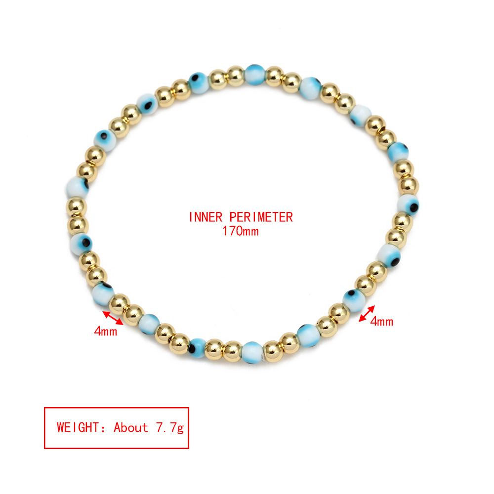 6g Weight Bracelets Classification 1 Piece Quantity Daily Occasion Copper Material Eye Pattern Unisex Gender Plating Design Fashion Style Fashion Eye Copper Plating Bracelets 1 Piece 13