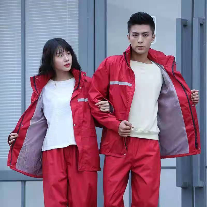 Kbq1 Raincoat and Rain Pants Set for Women Small Labor Protection Construction Site Tea Picking Waterproof Windproof Poncho Integrated Wear-Resistant