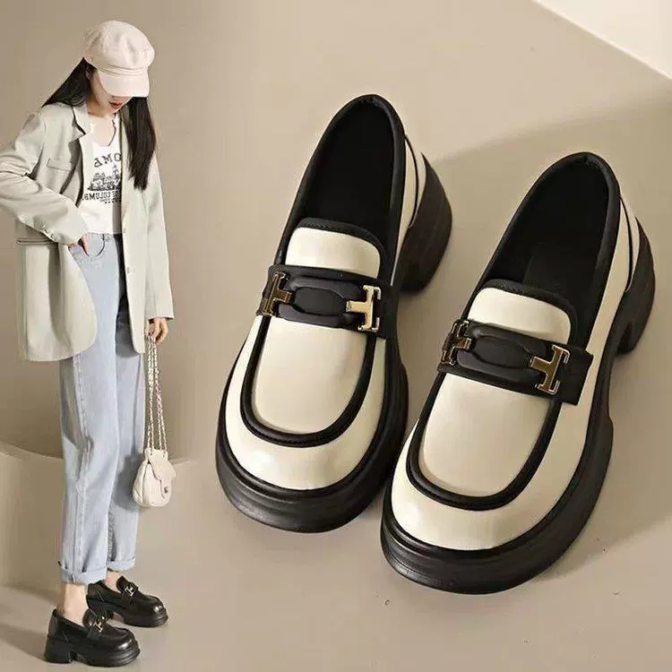 Loafers platform, footwear, shoes English style for leather shoes, french style, British style, soft sole