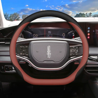 Steering wheel cover, Handle Cover - lincoln-type-d-jupiter-brown-ultra-thin-model-default