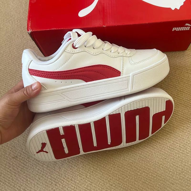 Pure original nuevo PM arroz blanco hombre y mujer pareja casual zapatos blancos SKYE deportivo multifuncional anti-deslizante zapatos de patineta de altura