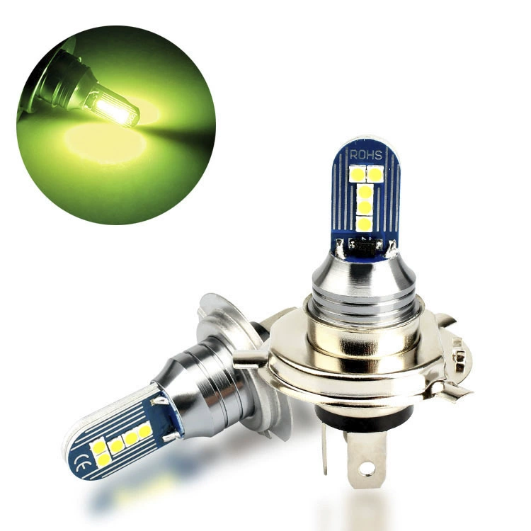 Новая автомобильная LED противотуманная фара H4 3030 10smd лаймовый свет антиобледенение подсветка высокая мощность белый свет передняя противотуманная фара