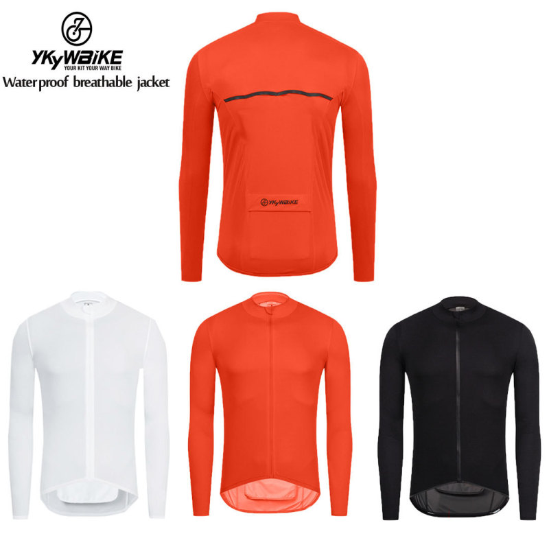 European and American Amazon Long-Sleeved Cycling Jackets, Rainproof, Breathable, with Reflective Strips, Comfortable Sports Jackets, Cycling Clothing Wholesale