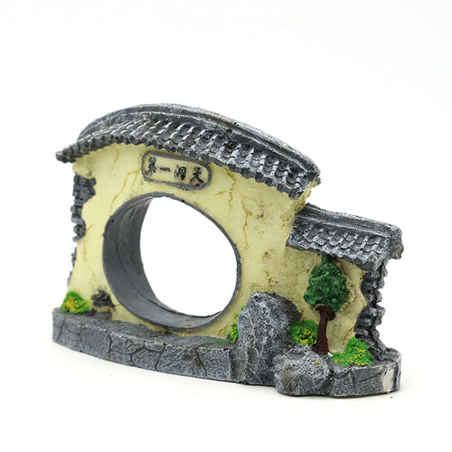 Aquarium fish tank resin crafts landscaping psychological sand table simulation door rail hotel plate decoration landscaping building