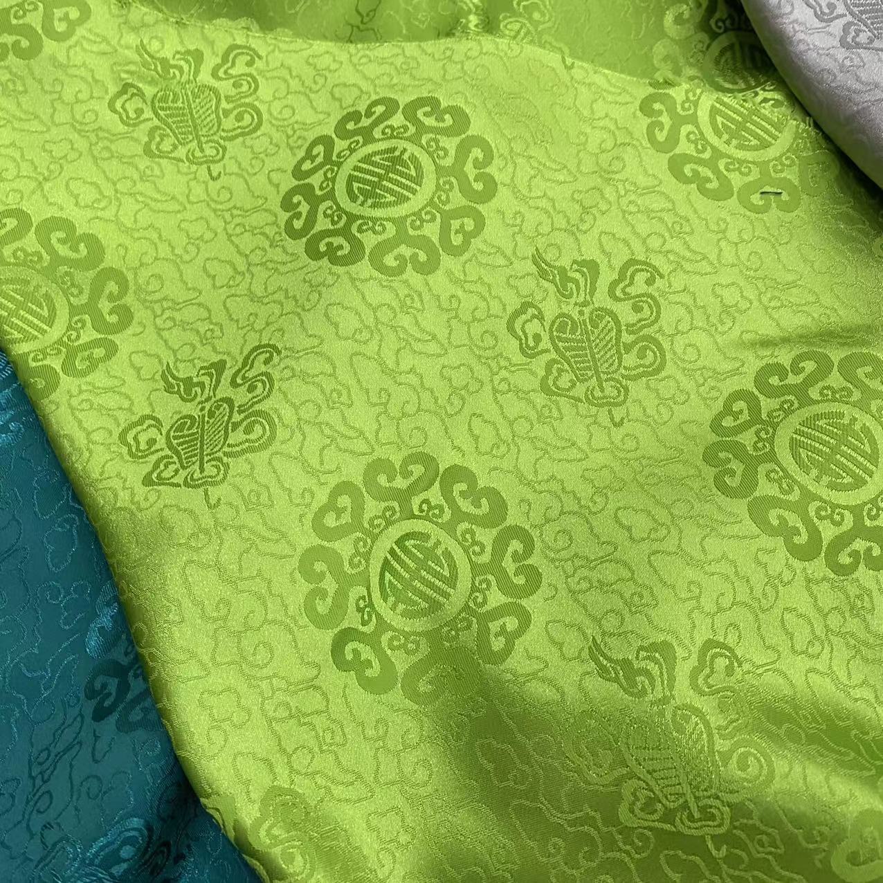 扇子寿字唐装民族风藏袍蒙古袍演出服装春节桌布椅套包装礼奥黛布