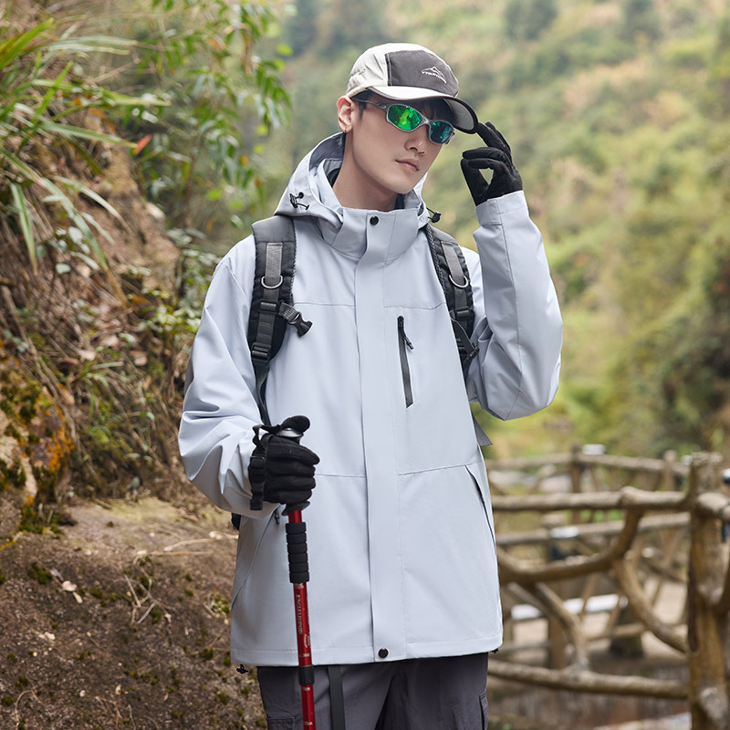 NASA三合一冲锋休闲外套春秋季2025新款户外登山服防风防水夹克衫|undefined