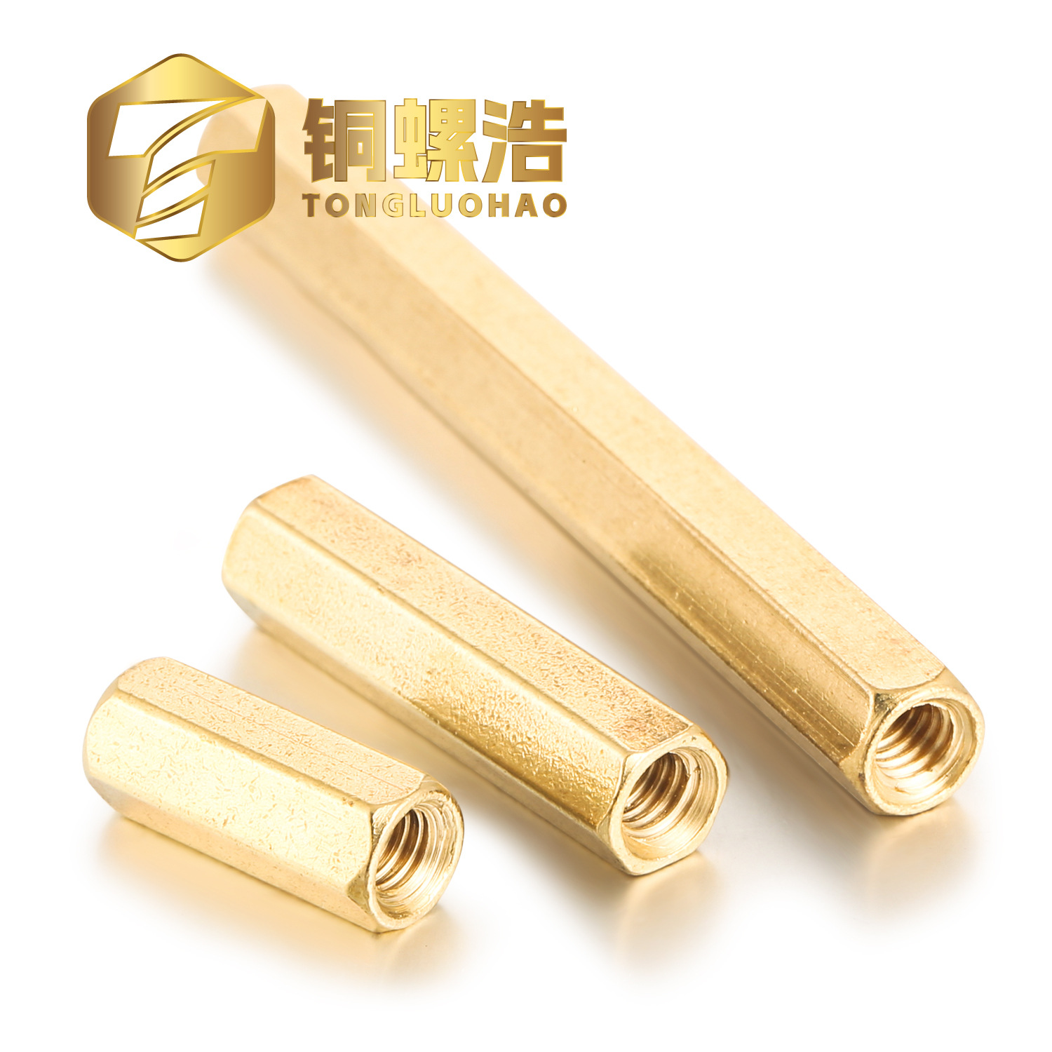 [M3] Double-way hexagonal copper column isolation column brass double-way nut column spacer column hand-tightened hexagonal double-way support 5