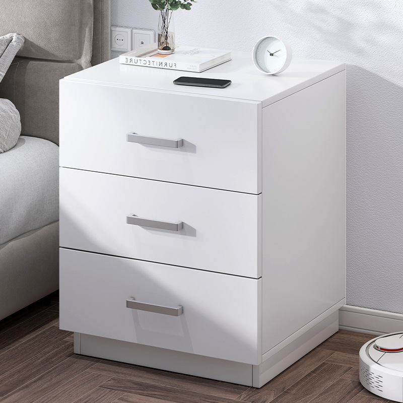 Mesa de cabezal de cama simple dormitorio doméstico ligero de lujo moderno simple pequeño mini estante armario armario de almacenamiento