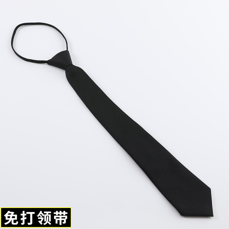 Moda hombre formal de negocios Rojo Negro profesional boda novio estilo coreano perezoso mano libre corbata