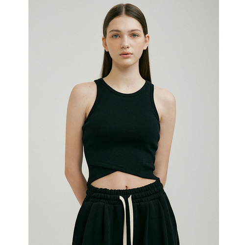 Yoga Wear Vest for Women | Outdoor Sports & Fitness Top | Cross-Panel Design | Fashionable Instagram-Inspired Sleeveless Running Vest