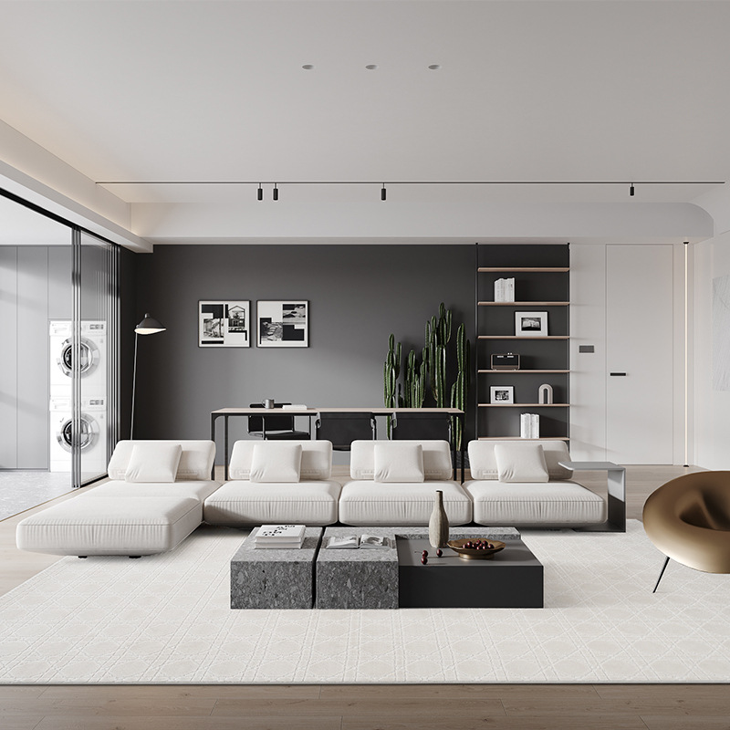 Fábrica de fuente de crema alfombra de sala de estar doméstica dormitorio impermeable alfombra de forma especial redonda gruesa personalizada