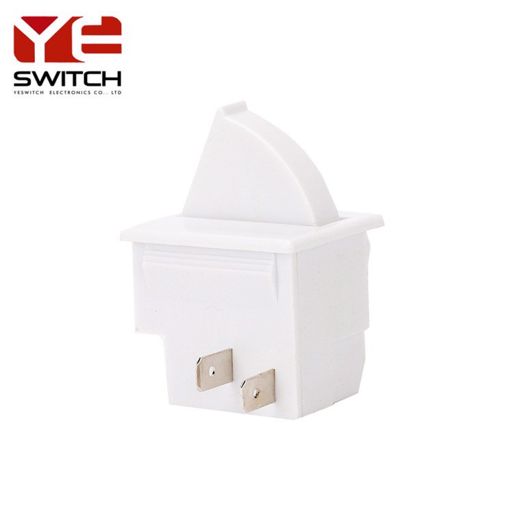 控检测船型开关割草机开关防爆冰箱门开关 白色2脚 家用冰箱门