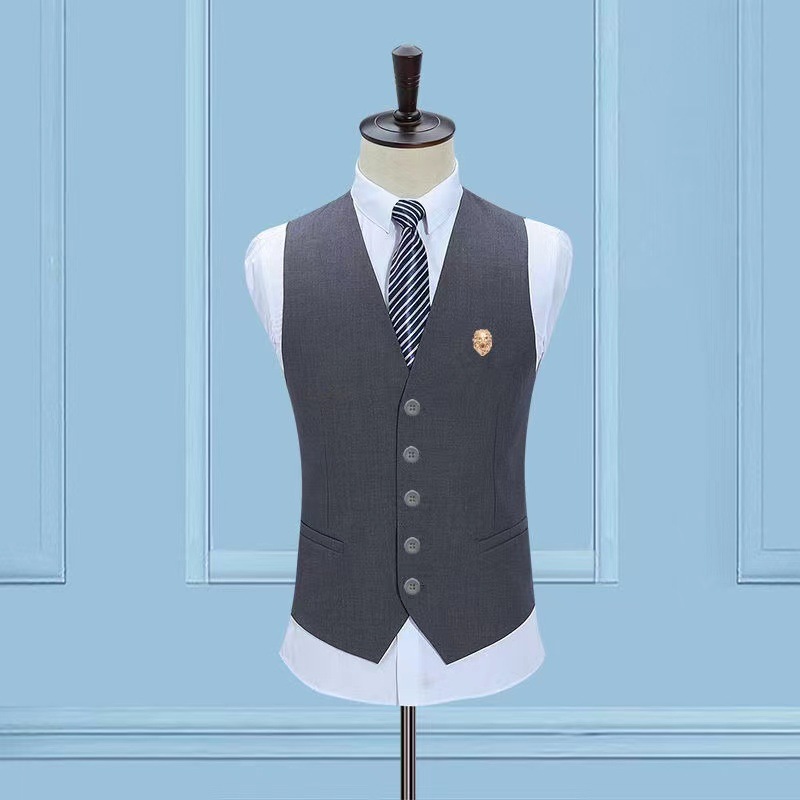 Spring and Autumn Korean Style Slim Fit Suit Vest for Men, British Style Suit Vest, Casual Professional Vest, Best Man Vest
