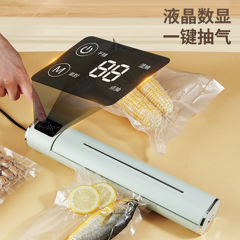 Новая вакуумная машина небольшая автоматическая машина для упаковки пищевых пакетов для домашнего использования портативная вакуумная машина для хранения свежей пластиковой упаковки