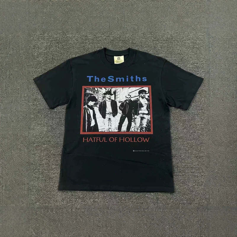 Lij*The Smiths rock band album short-sleeve T-shirt with portrait digital double-sided direct-print top Lij*The Smiths rock band album short-sleeve T-shirt with portrait digital double-sided direct-print top