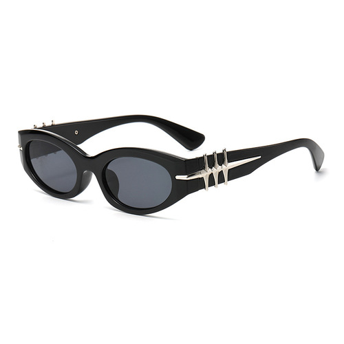04030 Cross-border Fashion Men's and Women's Cat-Eye Sunglasses 2024 New Style Modern Y2K Fashion Sunglasses
