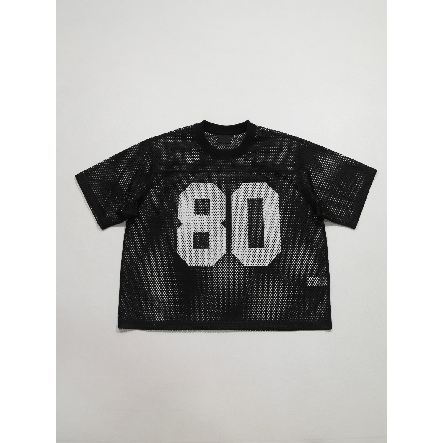 American-style Summer Digital Print Rugby Jersey With Hollow Mesh, Loose Fit, Unisex Short-sleeve T-shirt_viptrois.com