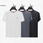 2025新款春夏季纯色男士短袖T恤品质格蚕丝半袖百搭休闲青年男装