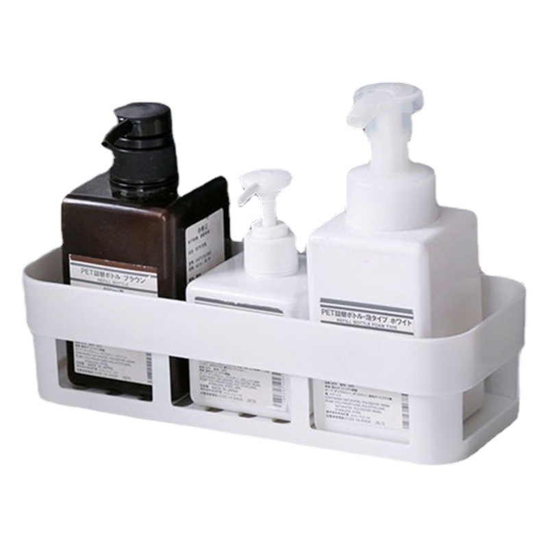 Estante de almacenamiento de baño montado en la pared estante de almacenamiento de baño sin perforaciones inodoro succión montado en la pared ventosa baño trípode de almacenamiento