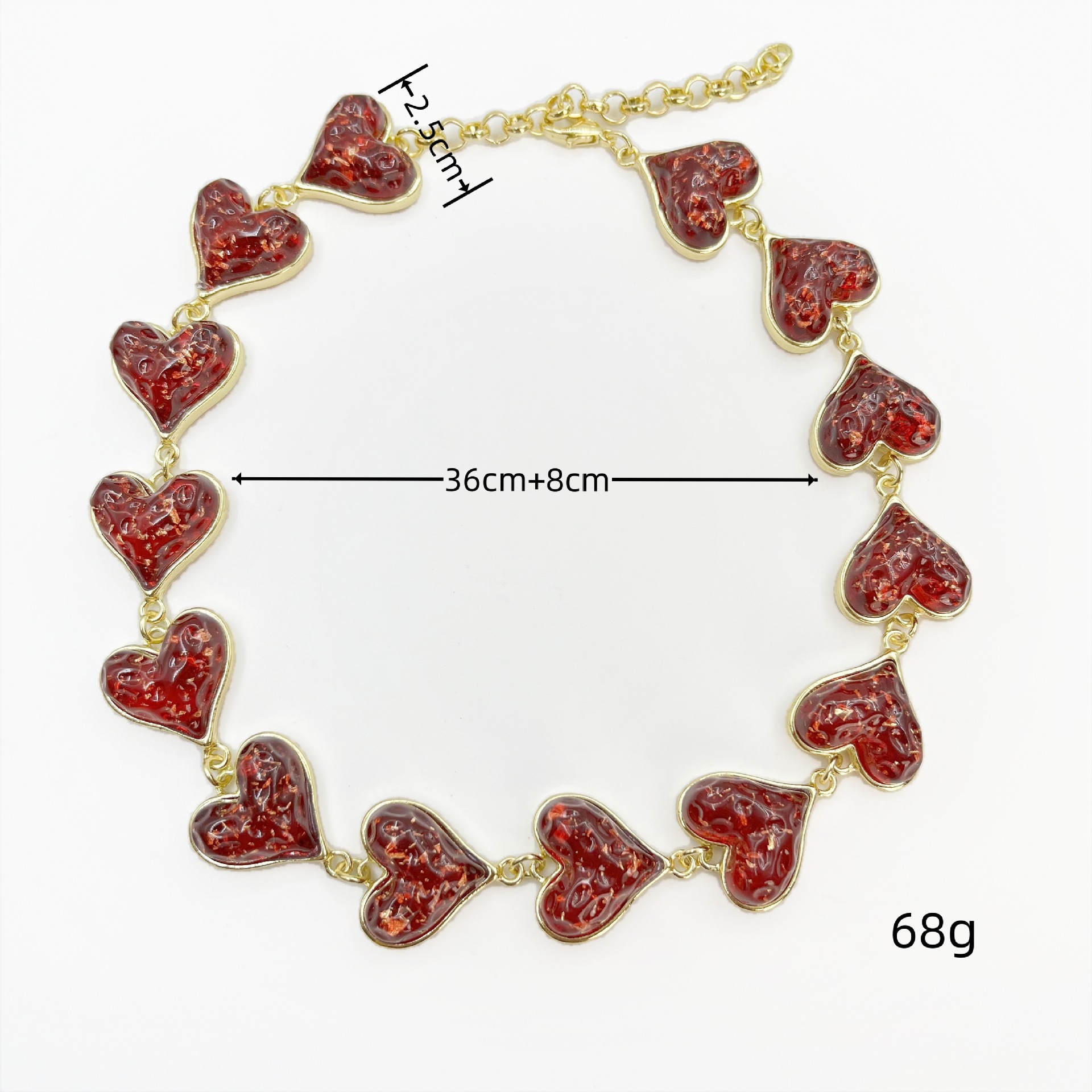 Retro Heart Shape Alloy Choker Wholesale display picture 5
