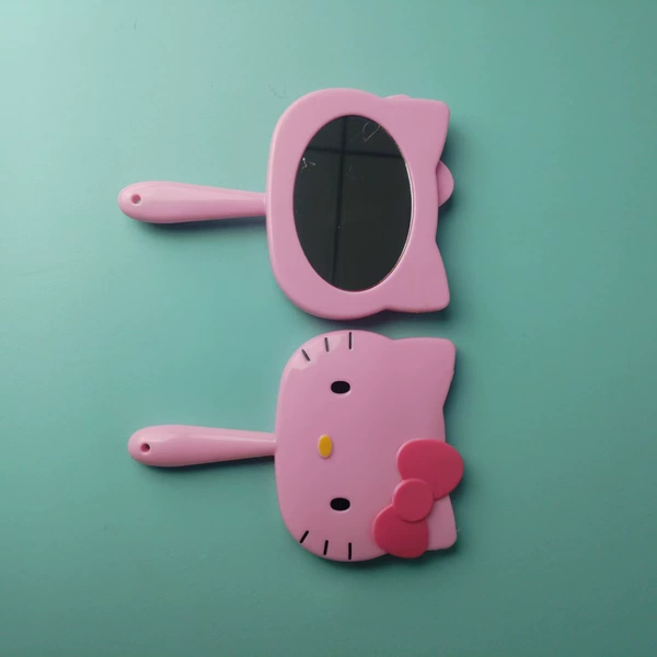 Fuchsia small handheld mirror