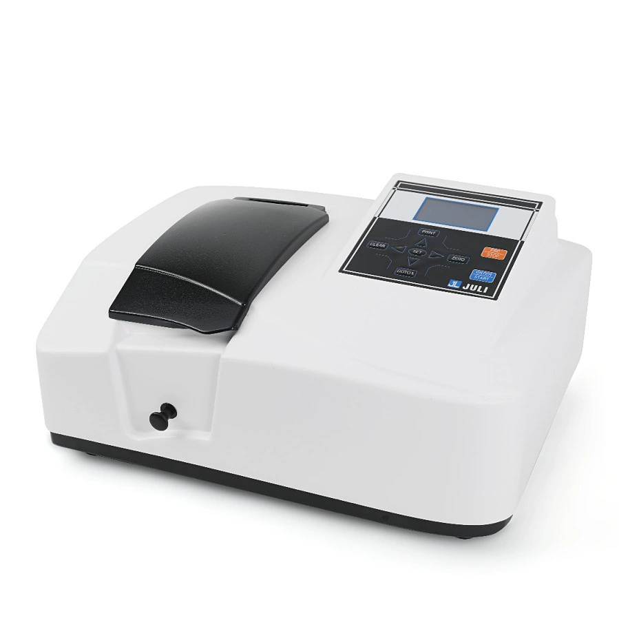 Однолучевой ультрафиолетовый видимый спектрофотометр белка лизина глюкоза витамина хлорофилла