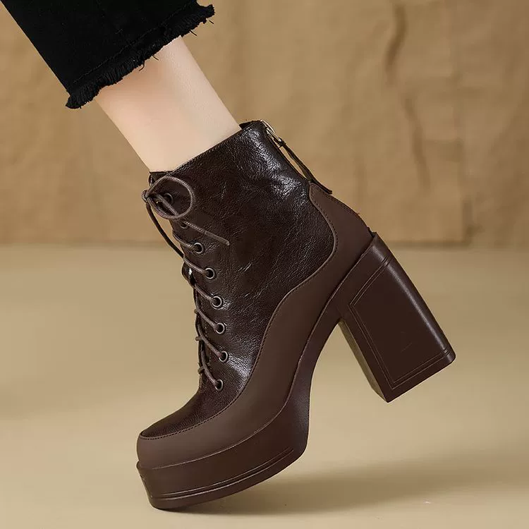 Martens, высокие полусапоги, для подростков, осень