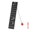 SQD008 Bookmark single -sided bright black