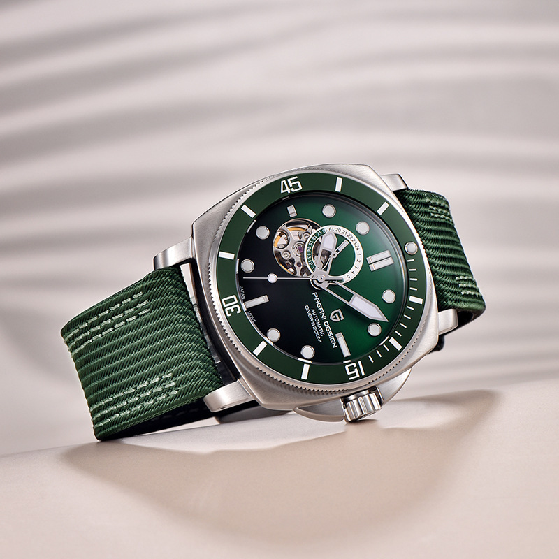 Paganidesign bojiani PD1736 reloj para hombre reloj mecánico automático Acero inoxidable luminoso reloj impermeable