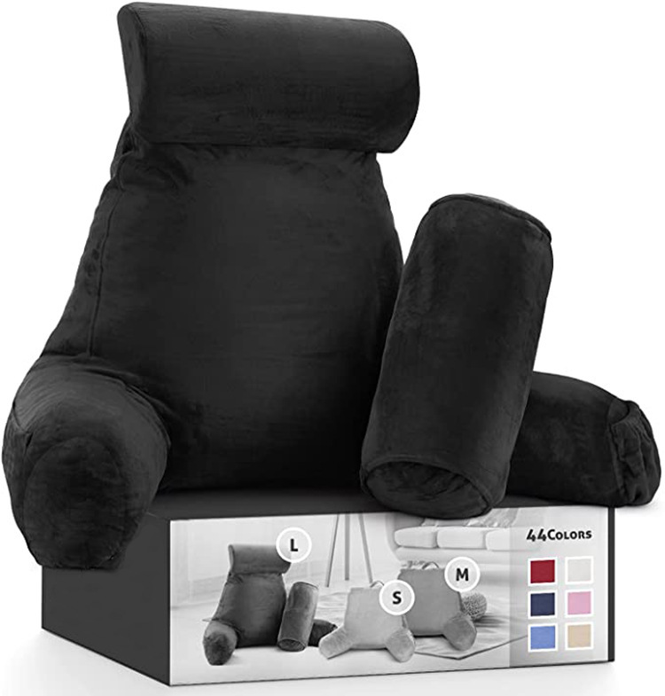 Suministro directo de fábrica de almohadas de espalda de Amazon transfronterizas, almohadas de lectura, esponjas rotas súper suaves, relleno de dos almohadas pequeñas