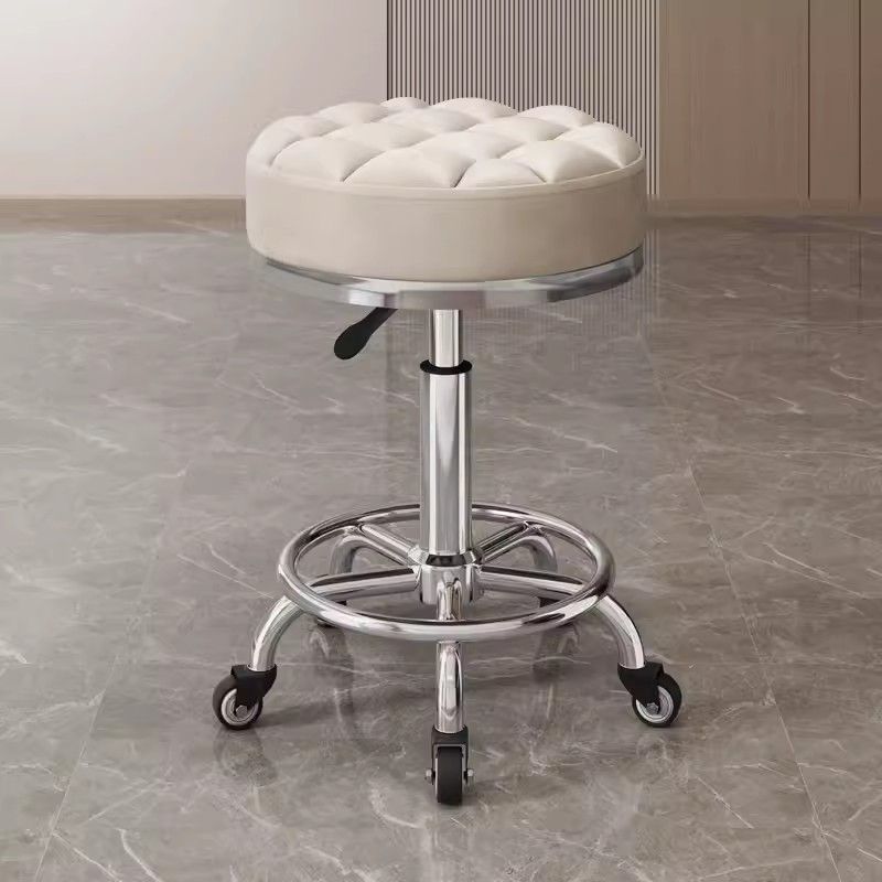 Taburete de belleza, polea de elevación rotativa, taburete de computadora, taburete de manicuría, taburete redondo, peluquería, silla giratoria, salón de peluquería especial