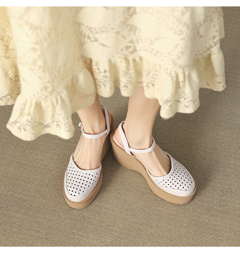Sandal cao gót nữ mũi nhọn quai ngang đế dày 9.5cm — màu trắng ngà, màu mơ chi tiết 12
