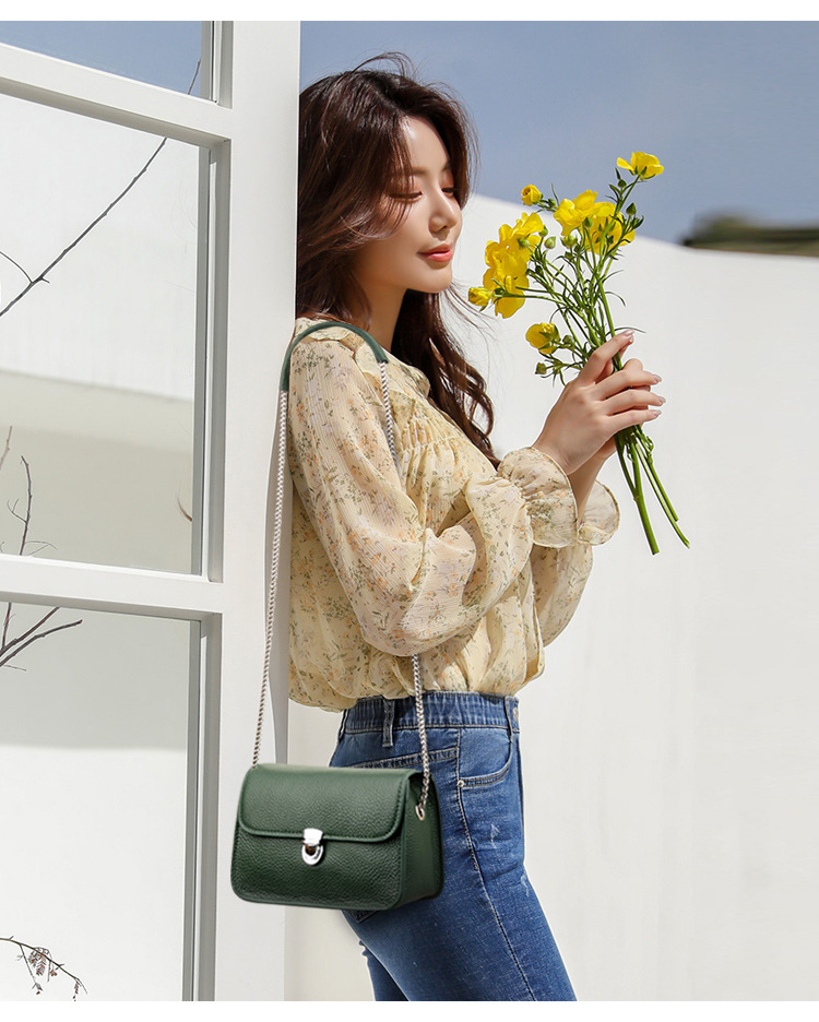 Red Lychee Pattern Small Square Bag