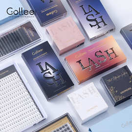 gollee跨境嫁接睫毛单根圆毛三叶草四叶草五叶草六叶草YY假睫毛