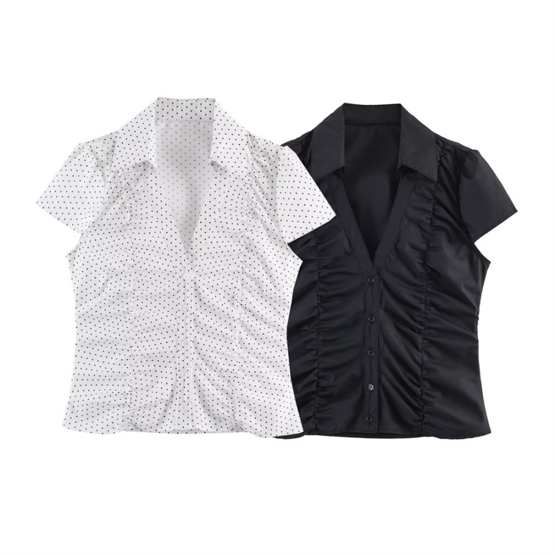 Foreign Trade Cross-Border Women's Clothing Wholesale 2026 New Versatile Hot-Selling Pleated Poplin Sleeveless Shirt Top 2256260 Foreign Trade Cross-Border Women's Clothing Wholesale 2026 New Versatile Hot-Selling Pleated Poplin Sleeveless Shirt Top 2256260