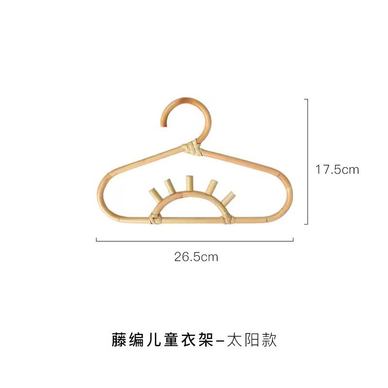 Percha de ratán en forma de mano para niños Luna Sol Arco Iris decoración de la habitación de los niños tienda de ropa para Niños Accesorios de fotos