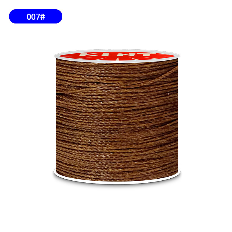 Cuerda de algodón KNT cuerda de poliéster cuerda trenzada de color hilo de cera de cuero DIY cuero hecho a mano redondo hilo de cera pulsera cuerda de cabeza