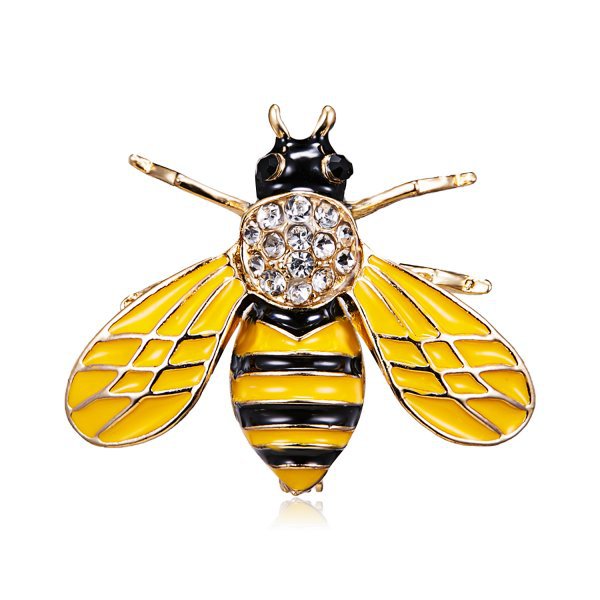 Cartoon Style Cute Animal Insect Bee Alloy Enamel Plating Inlay Rhinestones Unisex Brooches display picture 17