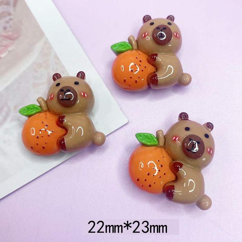 Nuevo cuero de tarjeta de dibujos animados, accesorios de resina de bricolaje de frutas, pegamento de crema, parche de carcasa para teléfono móvil, hebilla de zapatos, accesorios para el cabello, parche para refrigerador