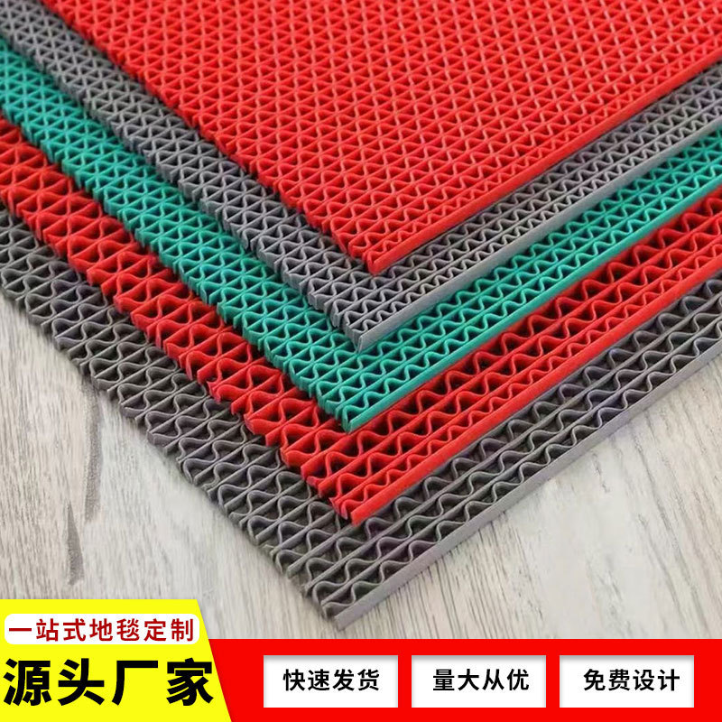 Exterior thick waterproof bathroom mat swimming pool mat pvc hollow mesh outdoor hydrophobic anti-slip mat manufacturers wholesale Exterior thick waterproof bathroom mat swimming pool mat pvc hollow mesh outdoor hydrophobic anti-slip mat manufacturers wholesale