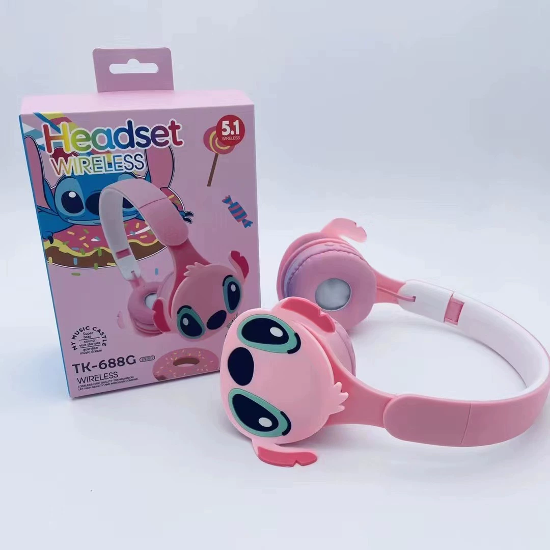 Мультяшные милые трёхмерные складные наушники, (Physicals), 688G, bluetooth