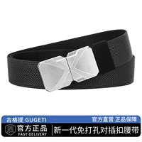 Новый мужской ремень с пряжкой Guogiti в стиле TikTok, носимый брючный ремень, регулируемый тактический ремень из сплава для мужчин и женщин.
